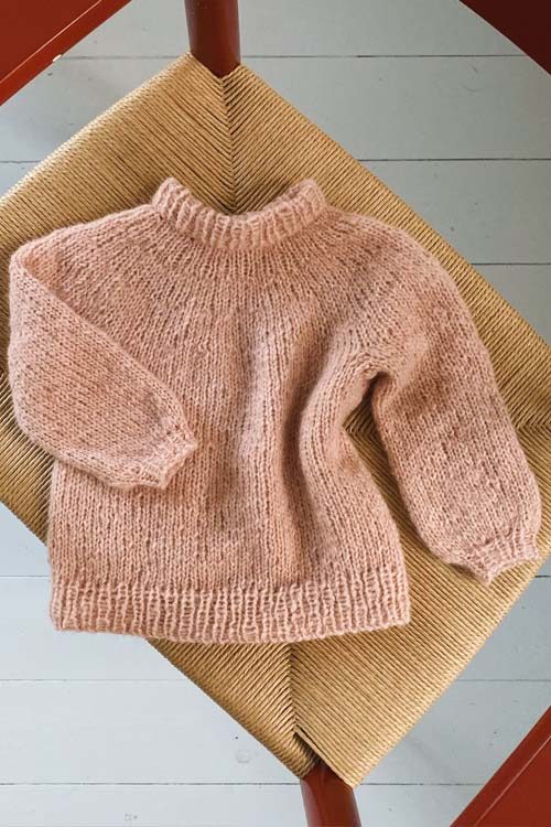 novice sweater lyserød