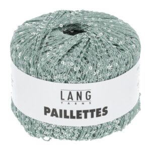 lang paillettes i farven mint 72