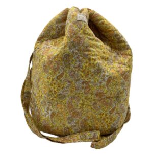 ca-wes projekttaske i gult paisleymønster