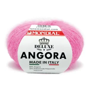 angora fra mondial i farven pink 527